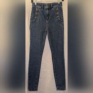 Ann Taylor Blue Skinny High Rise Jeans Sz.2